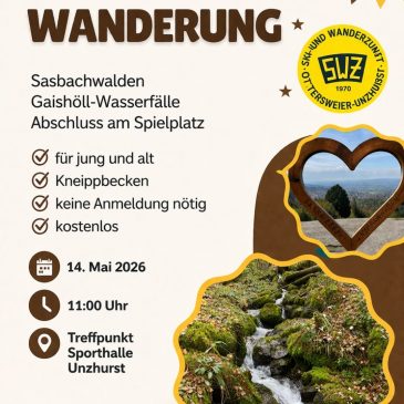 Ankündigung Familienwanderung